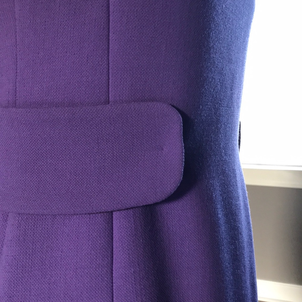 Vintage Purple Prada Work Dress/ Wool Office Dress - Picture 7 of 8